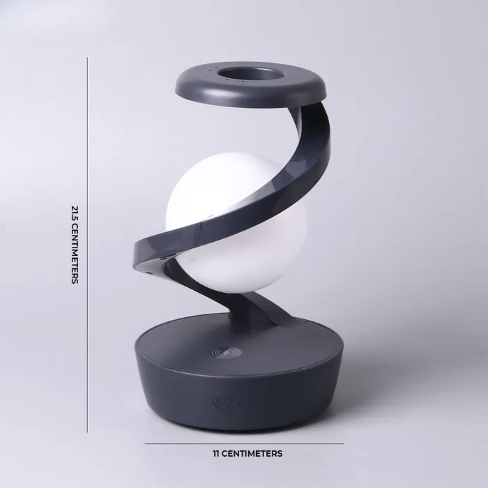 Rotating Suspension LED Table Lamp with Wireless Charger - View 2